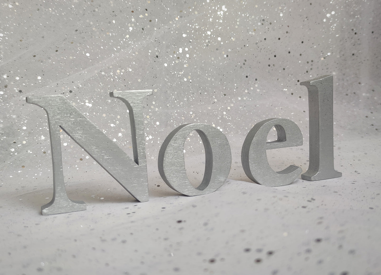 Scritta "Noel" in legno