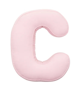 Cuscino lettera "C" rosa