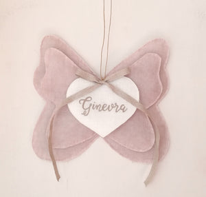 Farfalla in lino personalizzata
